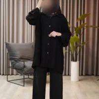 تونیک نخی مشکی با دوخت عالی و تخفیف ویژه محرم