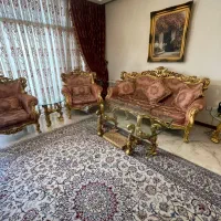مبلمان استیل ۹ نفره و میز ناهارخوری ۸ نفره|مبلمان خانگی و میز عسلی|تهران, سید خندان (جلفا)|دیوار