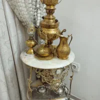 سماور ذغالی با میز برنج نو نو