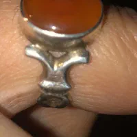 انگشترعقیق یمنی بارکاب نقره