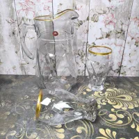 پارچ ولیوان لب طلا