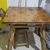 میز و صندلی نهار خوری تمام چوب درجه یک