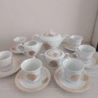 سرویس چایخوری ۱۷ پارچه اکبند با جعبه|ظروف سرو و پذیرایی|تهران, سلسبیل شمالی|دیوار