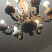 لوستر ۶ شعله بزرگ|لوستر و چراغ آویز|تهران, ارامنه|دیوار