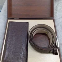 ست کیف پول و کمربند چرم