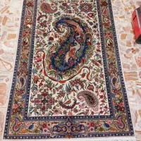 قالیچه کرک قم طرح استثنایی بته طرح دار