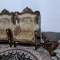 مبل سلطنتی ۹ نفره کارکرده|مبلمان خانگی و میز عسلی|اشتهارد, |دیوار