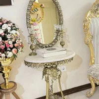 آینه شمعدان برنجی