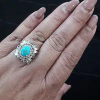 انگشتر الماس و انگشتر فیروزه نبشابور|جواهرات|سورک, |دیوار