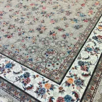 فرش مرینوس*× ۱۲۰۰ پتینه گلدار  طلاکوب/ معاوضه