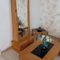 میز وسط آیینه قدی عسلی