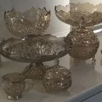 سرویس آجیل خوری شامپاینی ۱۸ نفره|ظروف سرو و پذیرایی|ساوه, |دیوار