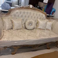 مبلمان ۷نفره دو رو منبت بهمراه میز tv|مبلمان خانگی و میز عسلی|تهران, دولاب|دیوار
