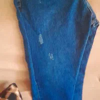 شلوار  لی و کتان