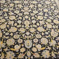 فرش دستباف کاشان طرح افشان