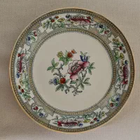 بشقاب یا دیوارکوب چینی  قجری کشمیری ساخت روسیه