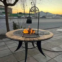 صندلی چوبی خورشیدی /گلبرگ و آتشدان دایره دور چوب|صندلی و نیمکت|تهران, حکیمیه|دیوار