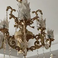 لوستر اویز سه شاخه