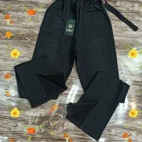 شلوار لی زغالی دخترانه