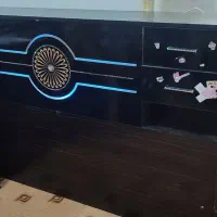 تختخواب دو نفره بهمراه میز توالت و پا تختی|تخت و سرویس خواب|رامهرمز, |دیوار