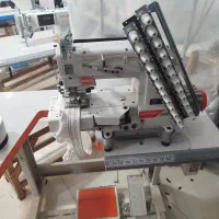 چرخ خیاطی صنعتی کمرکش ۱۲ سوزنه در حد نو|ماشینآلات صنعتی|تهران, بازار|دیوار