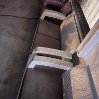 مبلمان حصیری ۶نفره مناسب تراس با میز وسط