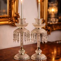 آباژور و شمعدان کریستال وارداتی باکارات|لوستر و چراغ آویز|تهران, امانیه|دیوار