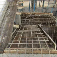 اجرای پله بتنی و سقف سبک