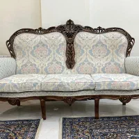 مبلمان چوب تمام گردو با میز ناهار خوری