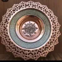 شیرینی خوری بدون پایه مس و خاتم