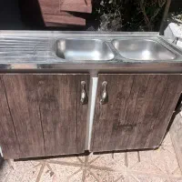 سینک دوقلو وکابینت محکم