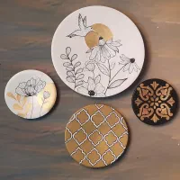 بشقاب دیوارکوب دیواری سفالی