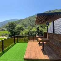 اجاره کلبه سوئیسی جنگی با آتشکده 43|اجارهٔ کوتاه‌مدت ویلا و باغ|رشت, نظری|دیوار