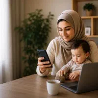 شغل آنلاین با اموزش رایگان ویژه ی بانوان