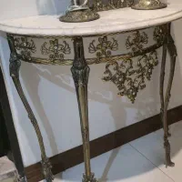 اینه و میزشمعدان برنز|بوفه، ویترین، کنسول|تهران, جوادیه|دیوار