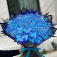 کادویی تولد سالگرد دسته گل پروانه چراغی|گل مصنوعی|تبریز, |دیوار