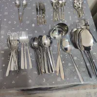 سرویس 24نفره قاشق و چنگال و چاقو و.... کامل