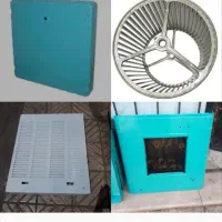 سینی جلو کولرآبی . ستون. سینی. درب