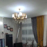 لوستر 12شاخه بدون لامپ و شیشهاش