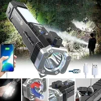 چراغ قوه اضطراری4حالته/8کاره *اورجینال با پاوربانک