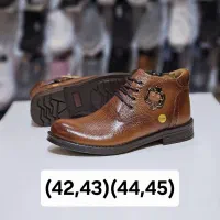 نیم بوت چرم طبیعی تکسایز مردانه