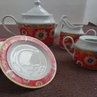 ست ظروف ، ست چای خوری ، لیوان ، نلبکی