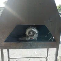 منقل کباب و موتور فن