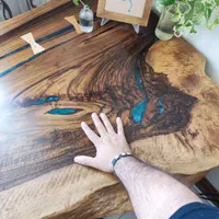 میز ناهارخوری رزین روستیک بینظیر