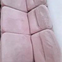 مبل 4 نفره همراه با پاف میزدار و سه گوش