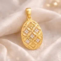 فروش قسطی آویز گردنبند زنانه طلا مدل آوا