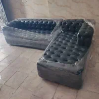 مبل ال چستر  چرم مبل راحتی چستر چرم تک رنگ