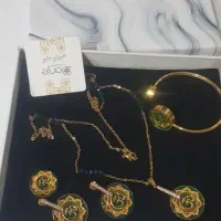 ست کامل دانژه طرح OM با ورق طلای 24 عیار|بدلیجات|اردبیل, |دیوار