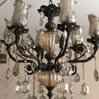 لوستر برنجی ۶شاخه