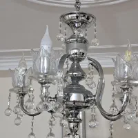 لوستر کریستال استیل خارجی